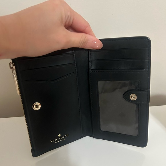 Kate Spade Black Wallet with Gold Accents - Picture 2 of 5